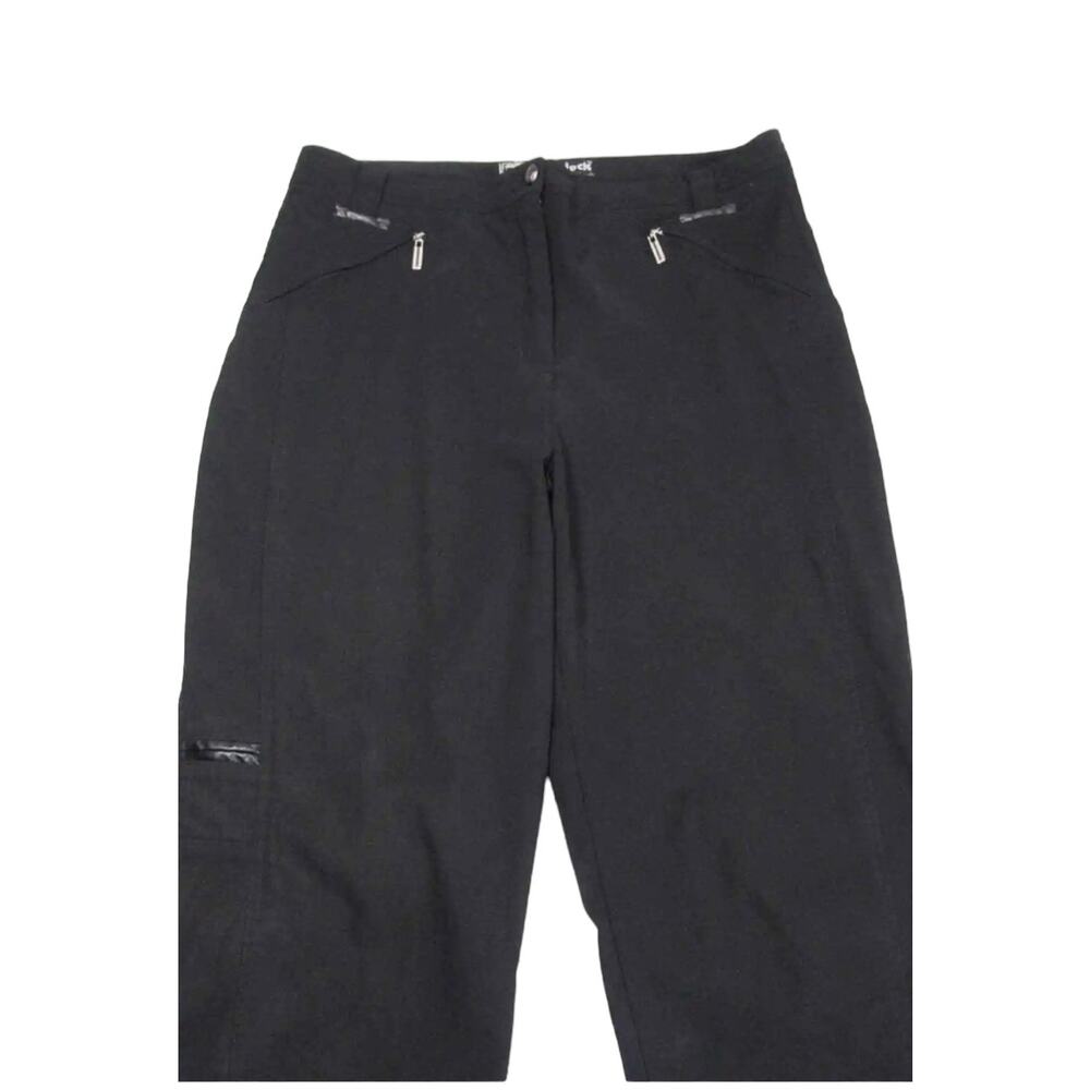 Jamie Sadock Womens Golf 14  Pants Black Nylon Golf Athletic Pants Sporty - Picture 3 of 10
